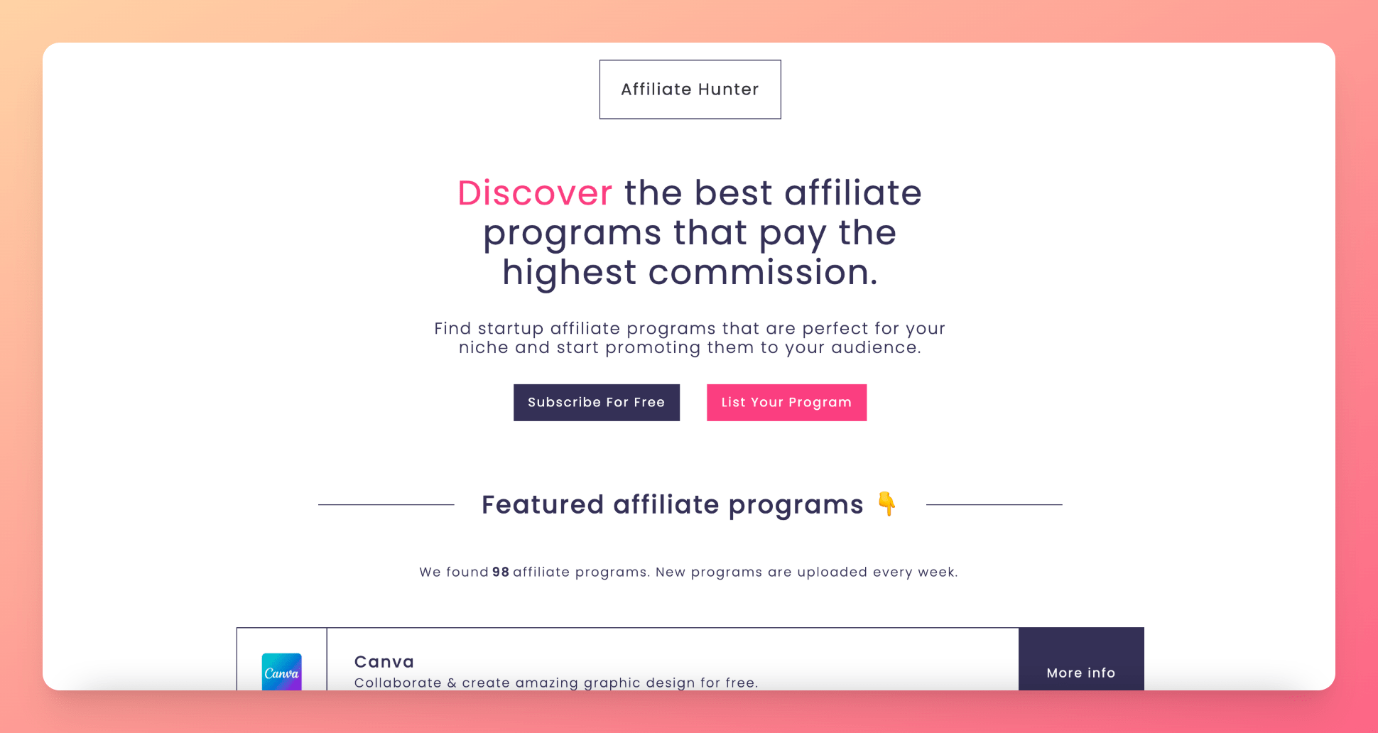 Affiliate Program Reviews